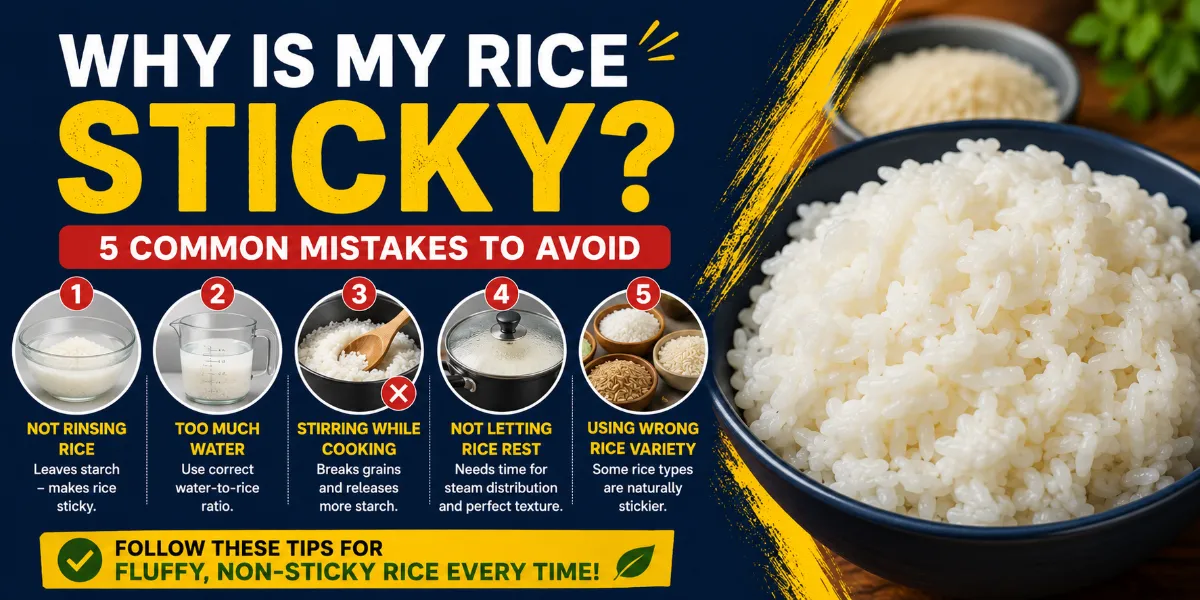 Why Is My Rice Sticky – 5 Common Mistakes t...