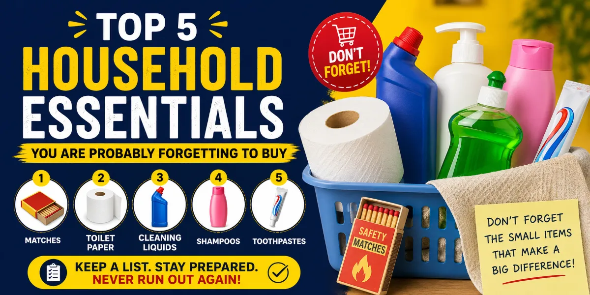 Top 5 Household Essentials You Are Probably F...