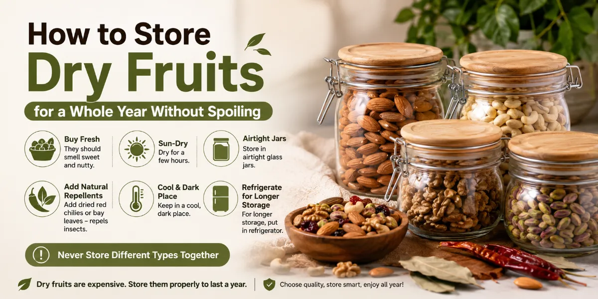 How to Store Dry Fruits for a Whole Year With...