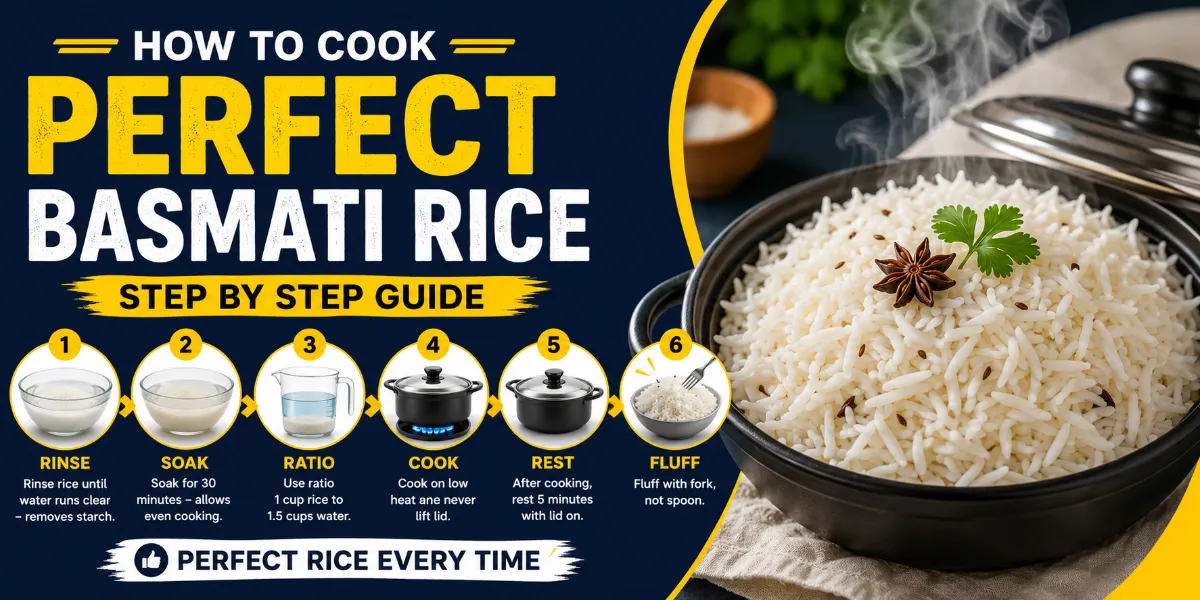 How to Cook Perfect Basmati Rice – Step by ...