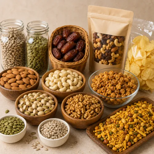 Dry Fruits, Seeds & Snacks